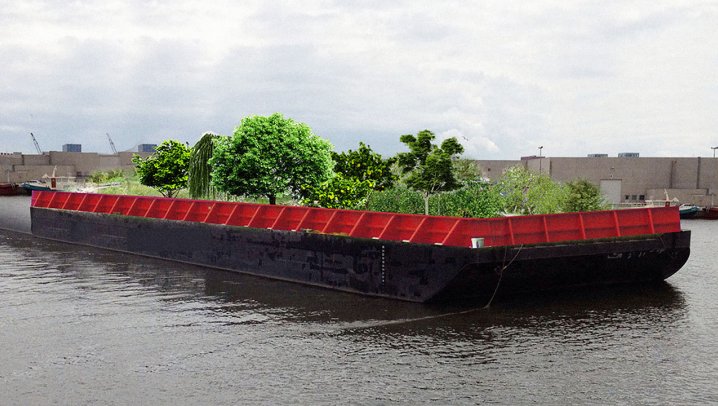 New York City's food forest afloat on the Hudson River new york, travel to new york